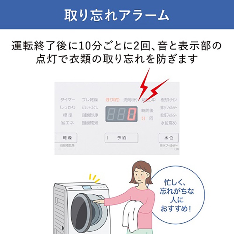 【送料込み】Panasonic ドラム式洗濯機 NA-LX113BL-W パナソニック Panasonic ドラム式洗濯乾燥機 (左開き) 洗濯11.0