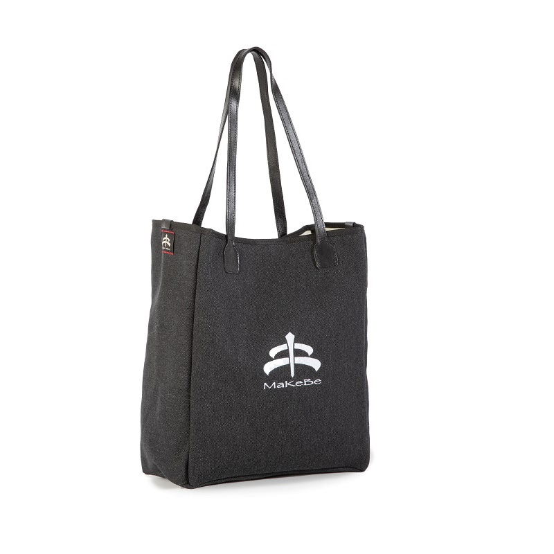 イタリア製トートバッグ MaKeBe Hay Burn Bag ブラックカラー 