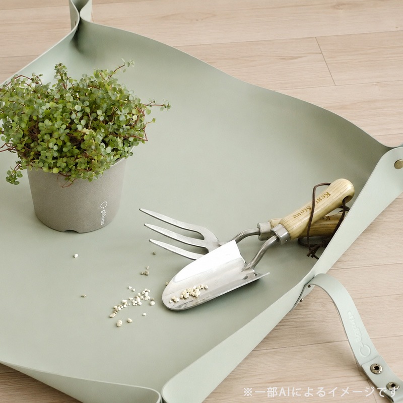 gokotta 植え替えマット サルビアグリーン 合皮製 園芸シート 60cm