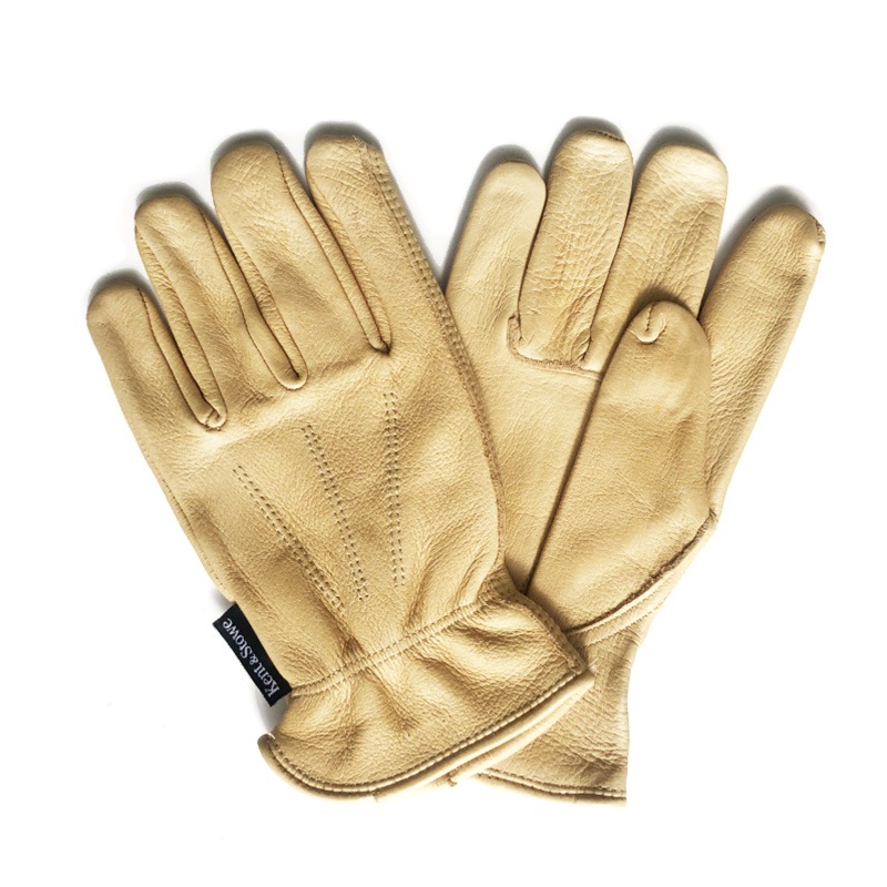 Luxury Leather Water Resistant Gloves, Mens Large