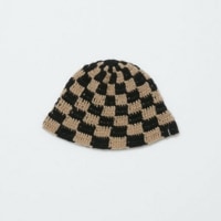 BAL Х CHECKERED HAND KNIT BUCKET HAT