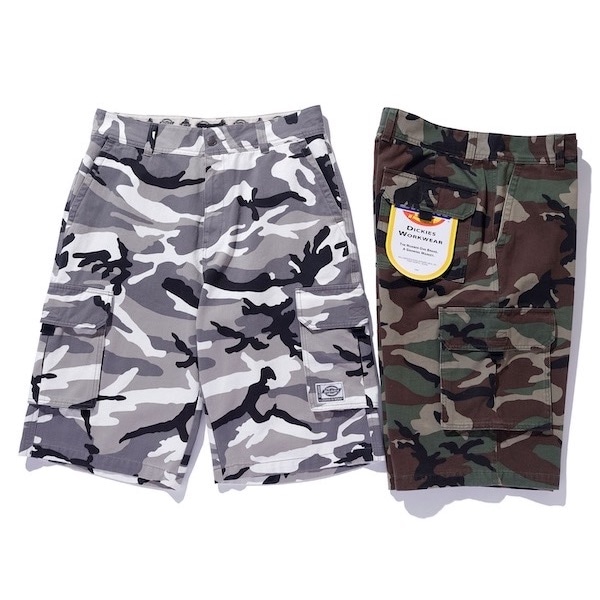 XLARGE × Dickies コラボパンツ ショーツ カモ 迷彩34インチ XLARGE エクストララージ XLARGE×DICKIES CAMO SHORTS | XLARGE