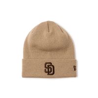 NEW ERA �˥塼���� Basic Cuff Knit MLB Team Logo San Diego Padres Beige