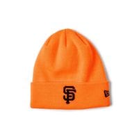 NEW ERA �˥塼���� Basic Cuff Knit MLB Team Logo San Francisco Giants Neon Orange