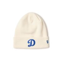 NEW ERA �˥塼���� Basic Cuff Knit MLB Team Logo Los Angeles Dodgers D Logo Off White