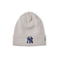NEW ERA �˥塼���� Basic Cuff Knit MLB Team Logo Newyork Yankees Light Grey