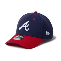 NEW ERA �˥塼���� 9FORTY 2-Tone Woven Label Atlanta Braves Navy/Scarlet Visor