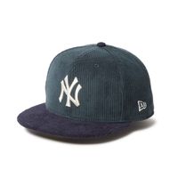 NEW ERA �˥塼���� 59FIFTY Corduroy Newyork Yankees Blue Green/Navy Visor