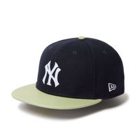 NEW ERA �˥塼���� 59FIFTY Powered by GORO NAKATSUGAWA��MIN-NANO�� Newyork Yankees Melton Navy/Light Green Visor
