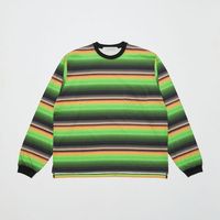 BAL Х GRADIENT STRIPE CREW NECK L/S TEE