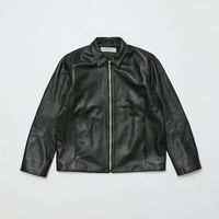BAL Х TECH LEATHER ZIP JACKET