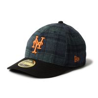 NEW ERA �˥塼���� LP 59FIFTY MLB Plaid Flannel Check Newyork Mets Green/Black Visor
