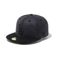 NEW ERA �˥塼���� 59FIFTY Heather Pack Los Angeles Dodgers Heather Black/Black Visor