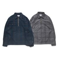 HAIGHT إ FLANNEL HALF ZIP SHIRT