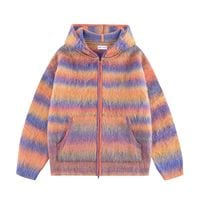 WOKE EDGE �����������å� Gradation Mohair Zip Knit