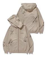 XLARGE �������ȥ�顼�� GEOMETRIC ZIP UP HOODED SWEATSHIRT