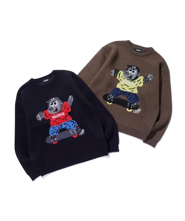 XLARGE エクストララージ GORILLA CN KNIT SWEATER | XLARGE