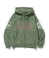 XLARGE �������ȥ�顼�� RAGLAN ZIP UP HOODED SWEATSHIRT