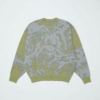 BAL �Х� JACQUARD PATTERN CREWNECK SWEATER