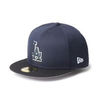 NEW ERA �˥塼���� 59FIFTY MLB Glow in the Dark Los Angeles Dodgers Navy/Black Visor