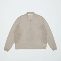 BAL �Х� VENTILATION MESH KNIT ZIP POLO LS