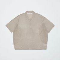 BAL �Х� VENTILATION MESH KNIT ZIP POLO SS