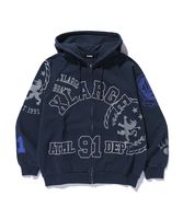 XLARGE �������ȥ�顼�� MULTI ZIP HOODED SWEATSHIRT