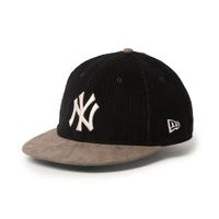 NEW ERA �˥塼���� RC 9FIFTY Leather Strap Corduroy Newyork Yankees Black/Grey Visor