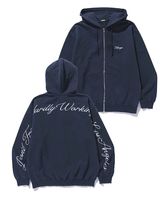 XLARGE �������ȥ�顼�� CURSIVE ZIP UP HOODED SWEATSHIRT