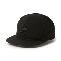 NEW ERA �˥塼���� 9FIFTY Leather Strap MLB Wool Melton Newyork Mets Black