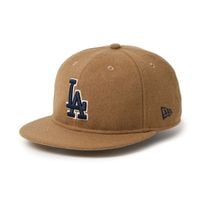 NEW ERA �˥塼���� 9FIFTY Leather Strap MLB Wool Melton Los Angels Dodgers Beige