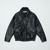 BAL �Х� LEATHER FLIGHT BOMBER JACKET
