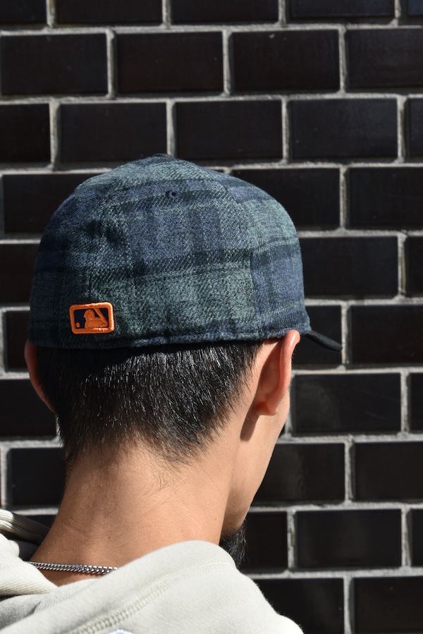 NEW ERA ˥塼 LP 59FIFTY MLB Plaid Flannel Check Newyork Mets Green/Black Visor