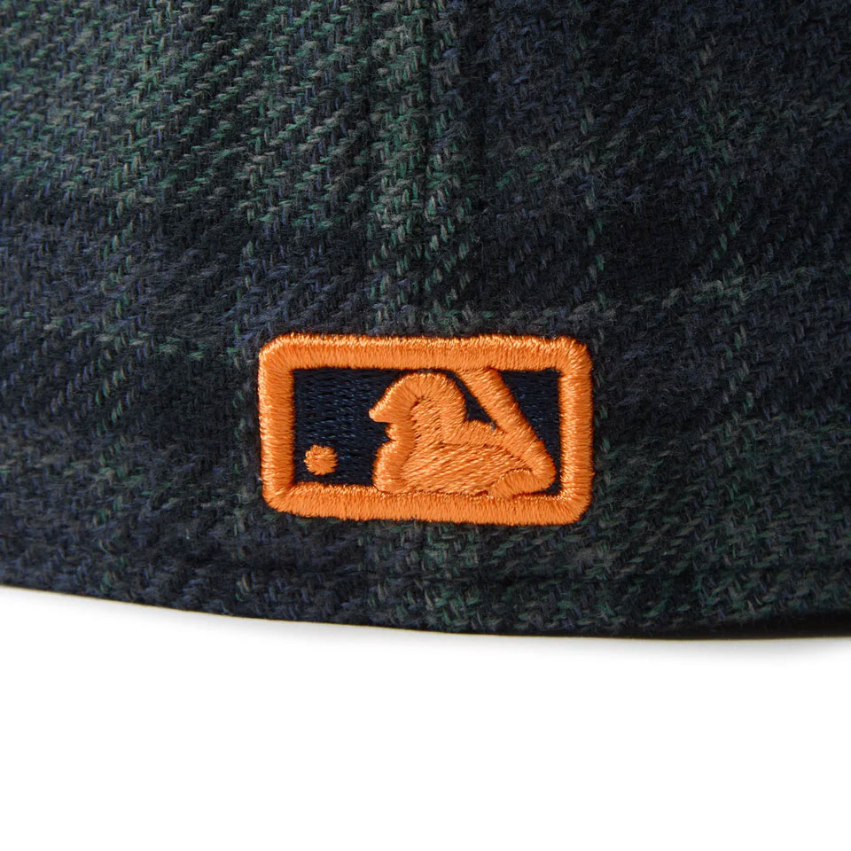 NEW ERA ˥塼 LP 59FIFTY MLB Plaid Flannel Check Newyork Mets Green/Black Visor
