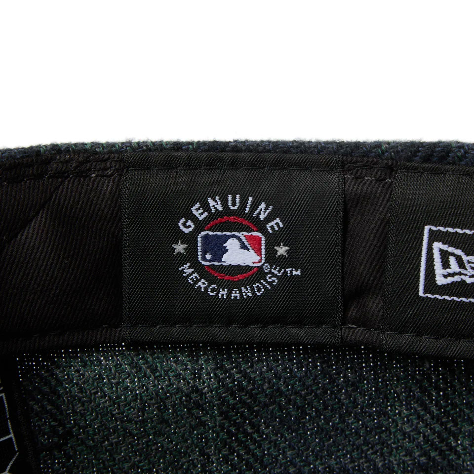 NEW ERA ˥塼 LP 59FIFTY MLB Plaid Flannel Check Newyork Mets Green/Black Visor