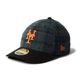 NEW ERA ˥塼 LP 59FIFTY MLB Plaid Flannel Check Newyork Mets Green/Black Visor