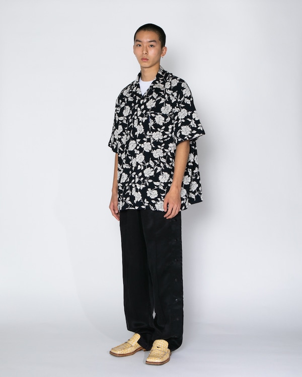 APPLEBUM ���åץ�Х� Chirimen Knit Aloha Shirt (Oversized)