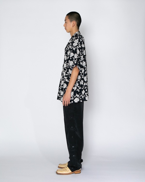 APPLEBUM ���åץ�Х� Chirimen Knit Aloha Shirt (Oversized)