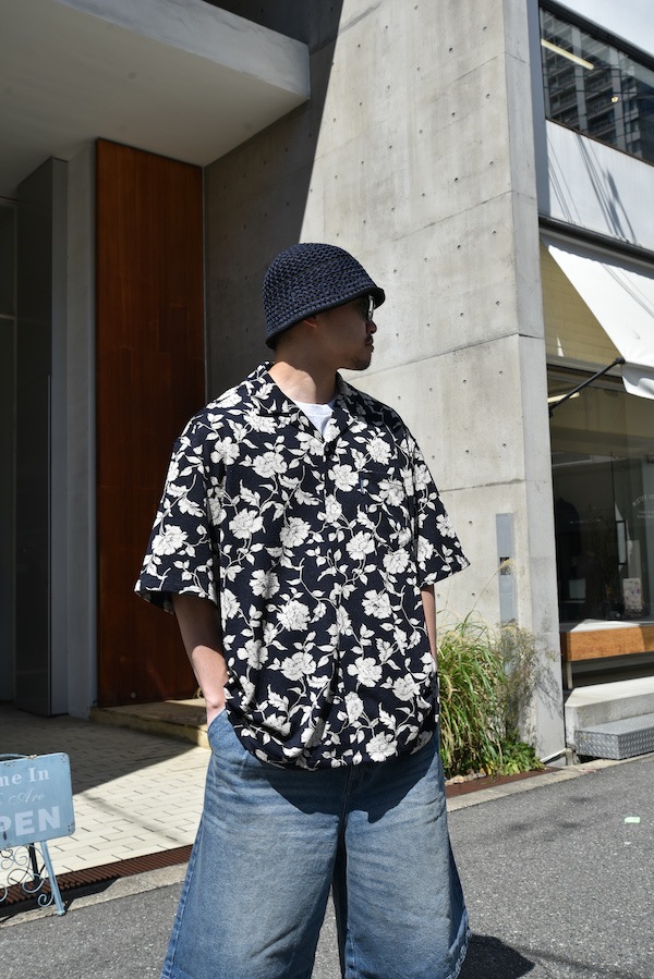 APPLEBUM ���åץ�Х� Chirimen Knit Aloha Shirt (Oversized)