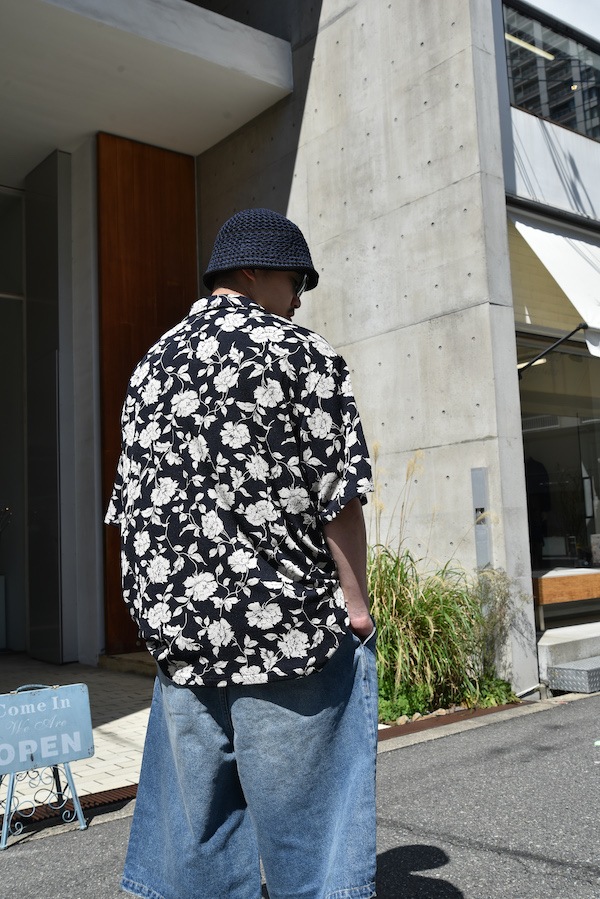 APPLEBUM ���åץ�Х� Chirimen Knit Aloha Shirt (Oversized)