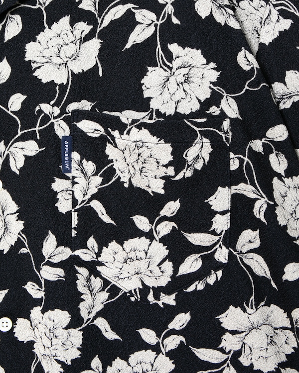 APPLEBUM ���åץ�Х� Chirimen Knit Aloha Shirt (Oversized)