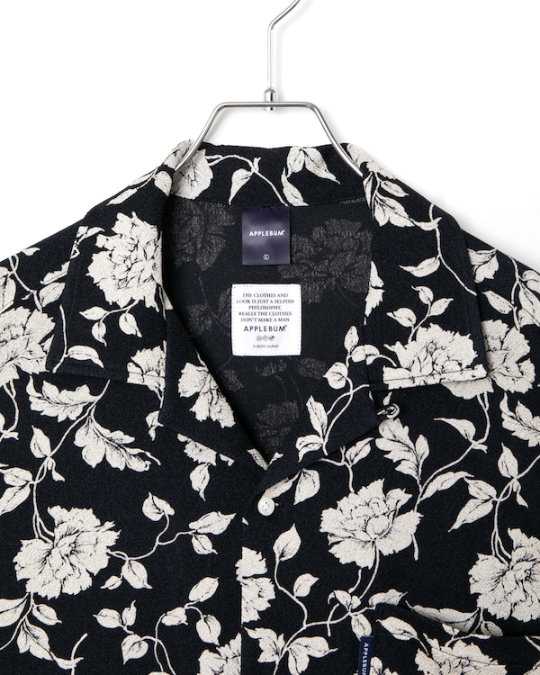 APPLEBUM ���åץ�Х� Chirimen Knit Aloha Shirt (Oversized)