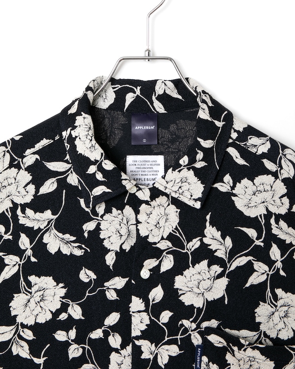 APPLEBUM ���åץ�Х� Chirimen Knit Aloha Shirt (Oversized)