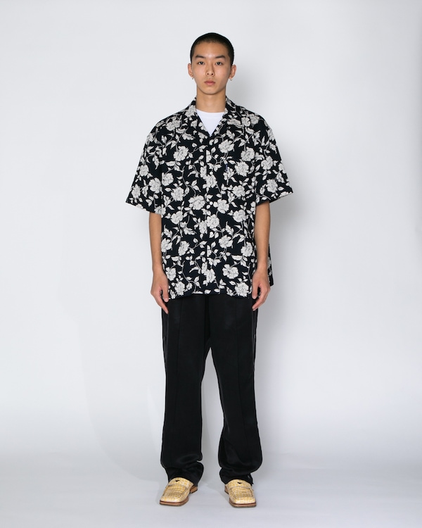 APPLEBUM ���åץ�Х� Chirimen Knit Aloha Shirt (Oversized)