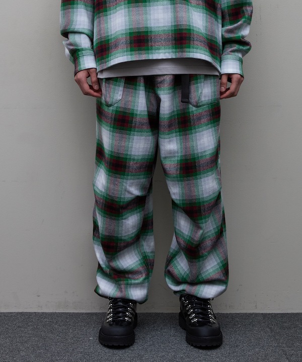 BAL Х PLAID WIDE MOUNTAIN PANT