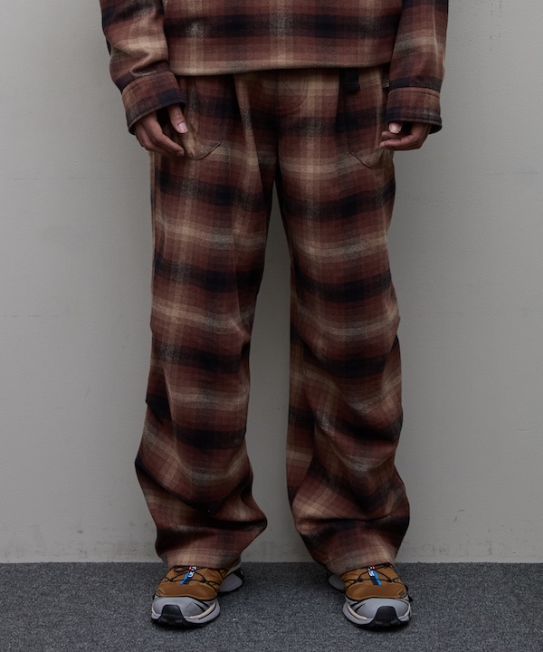 BAL Х PLAID WIDE MOUNTAIN PANT
