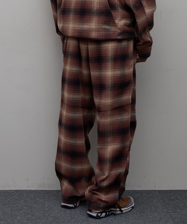 BAL Х PLAID WIDE MOUNTAIN PANT