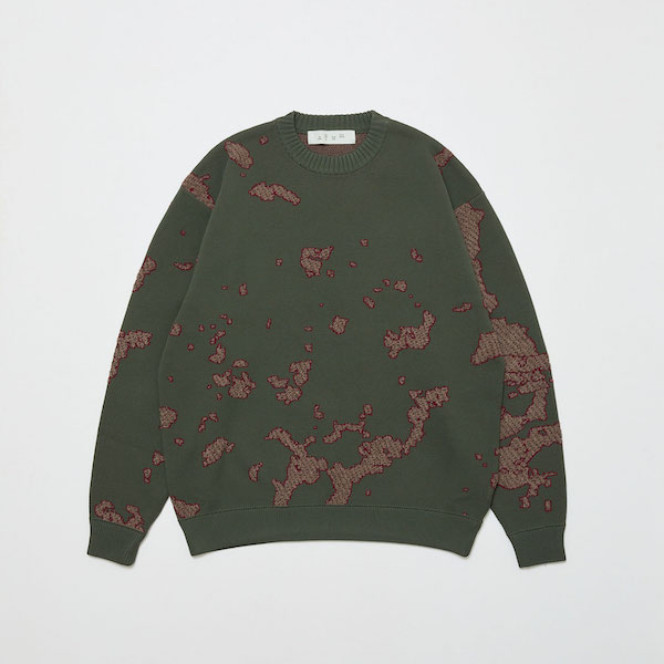BAL �Х� JACQUARD COTTON CREWNECK SWEATER
