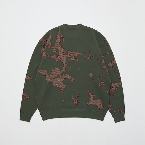 BAL �Х� JACQUARD COTTON CREWNECK SWEATER