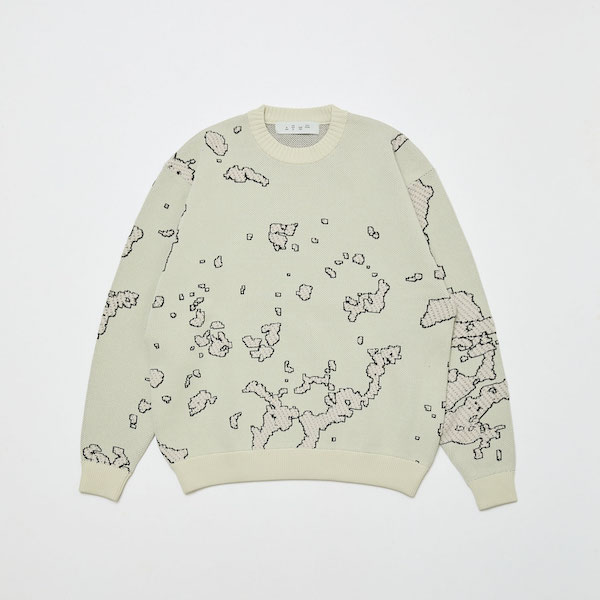 BAL �Х� JACQUARD COTTON CREWNECK SWEATER